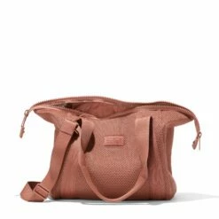 Landon Carryall In Warm Dust Air Mesh, Medium -Rimowa Sale 365 Landon M Warm Dust Bag Open FFFFFF