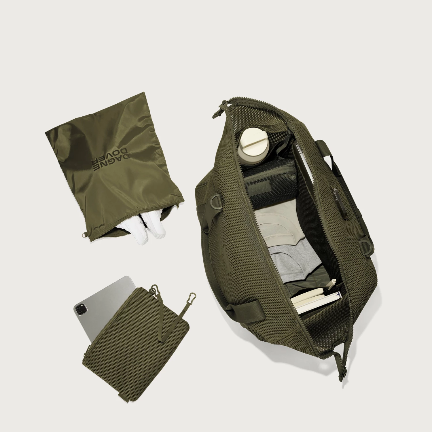 Landon Carryall In Dark Moss Air Mesh, Extra Large 11 Landon Carryall In Dark Moss Air Mesh, Extra Large - Image 9