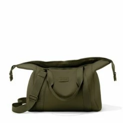 Landon Carryall In Dark Moss, Large -Rimowa Sale 365Neoprene Landon DarkMoss L Unzipped FFFFFF