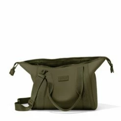 Landon Carryall In Dark Moss, Medium -Rimowa Sale 365Neoprene Landon DarkMoss M Unzipped FFFFFF