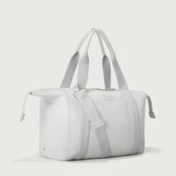Landon Carryall In Waffle Fog, Large -Rimowa Sale 365 Landon L Fog 3Qtr Unsnapped