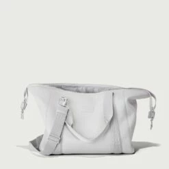 Landon Carryall In Waffle Fog, Large -Rimowa Sale 365 Landon L Fog Bag Open