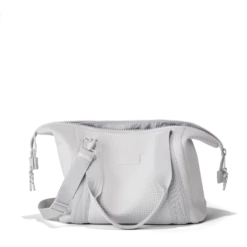 Landon Carryall In Waffle Fog, Medium -Rimowa Sale 365 Landon M Fog Bag Open