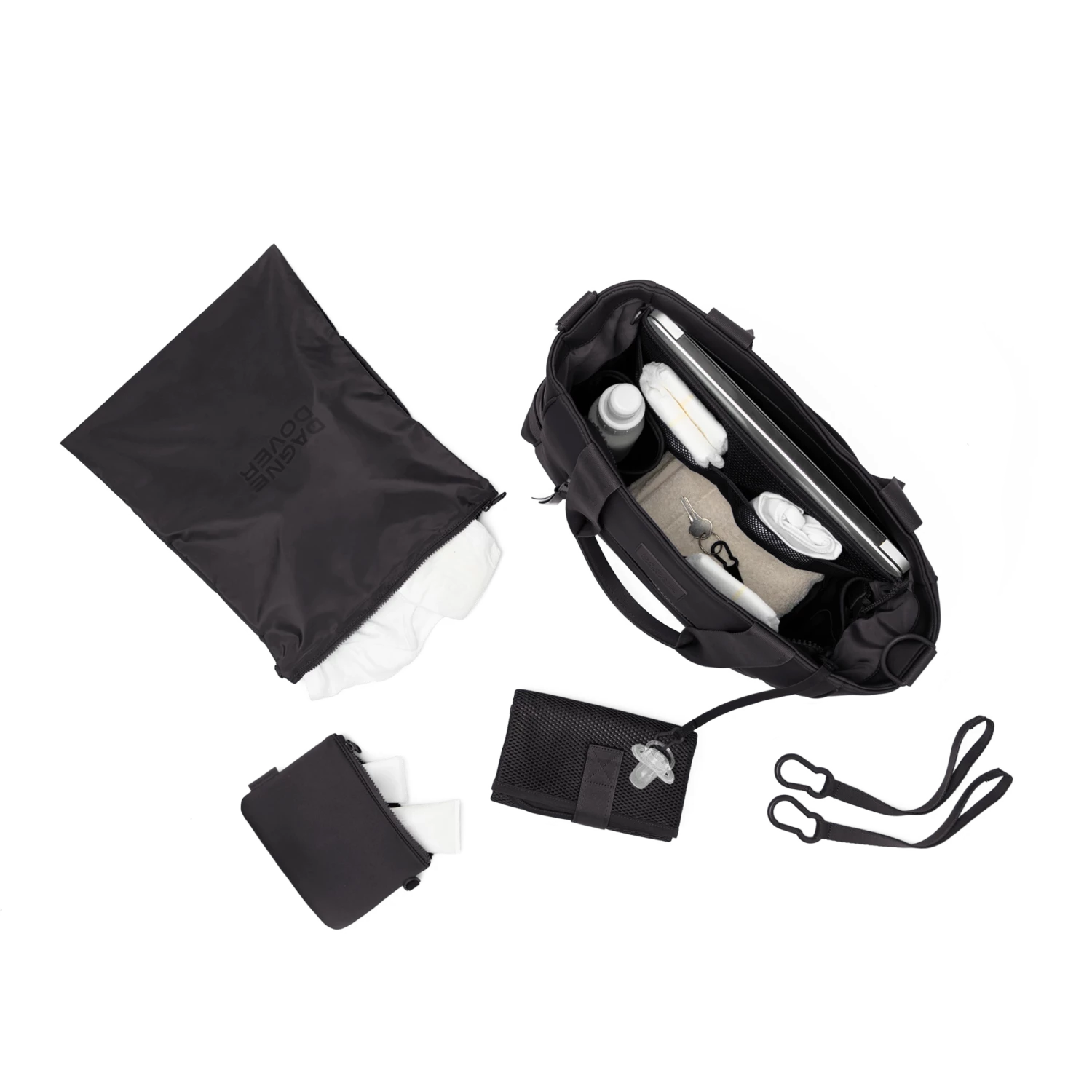 Wade Diaper Tote In Onyx 10 Wade Diaper Tote In Onyx - Image 8