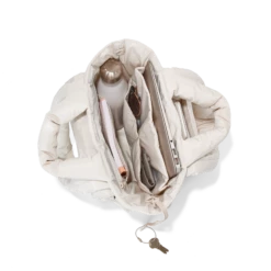 Jemi Cargo Tote In Moonbeam -Rimowa Sale Novelty Puff Tote Moonbeam Aerial