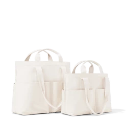 Vida Organic Cotton Tote In Natural, Small -Rimowa Sale OrganicCotton Vida Natural L SizeComparisonAngle 2048x2048.jpgcopy