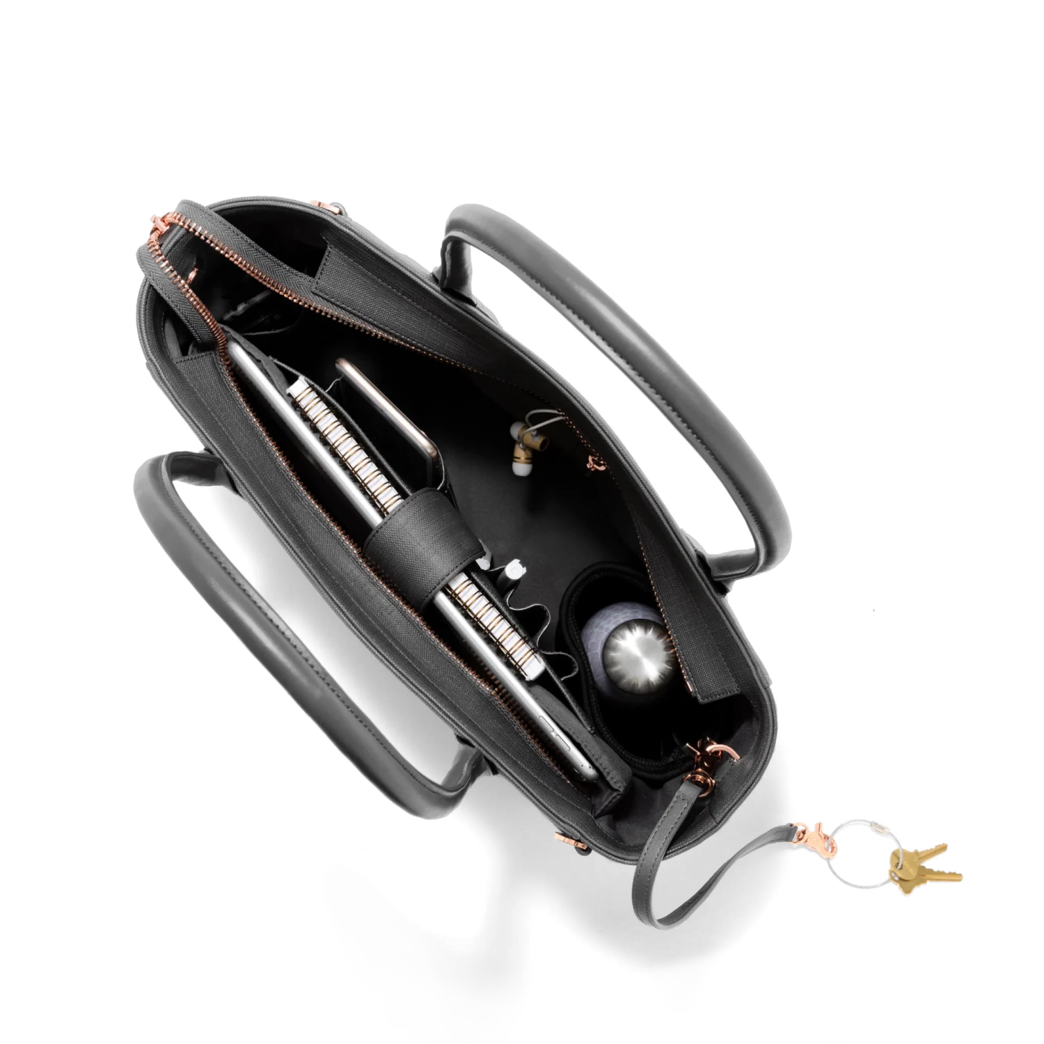 Signature Tote In Graphite, Classic 5 Signature Tote In Graphite, Classic - Image 3