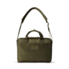 Oslo Slim Laptop Bag In Dark Moss