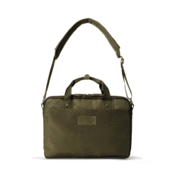 Oslo Slim Laptop Bag In Dark Moss