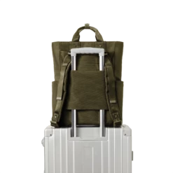 Petra Convertible Tote In Dark Moss -Rimowa Sale Travel Petra DarkMoss Back Luggage