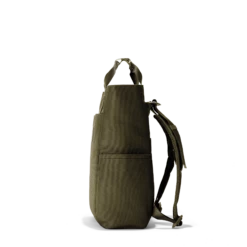 Petra Convertible Tote In Dark Moss -Rimowa Sale Travel Petra DarkMoss SideLeft Backpack